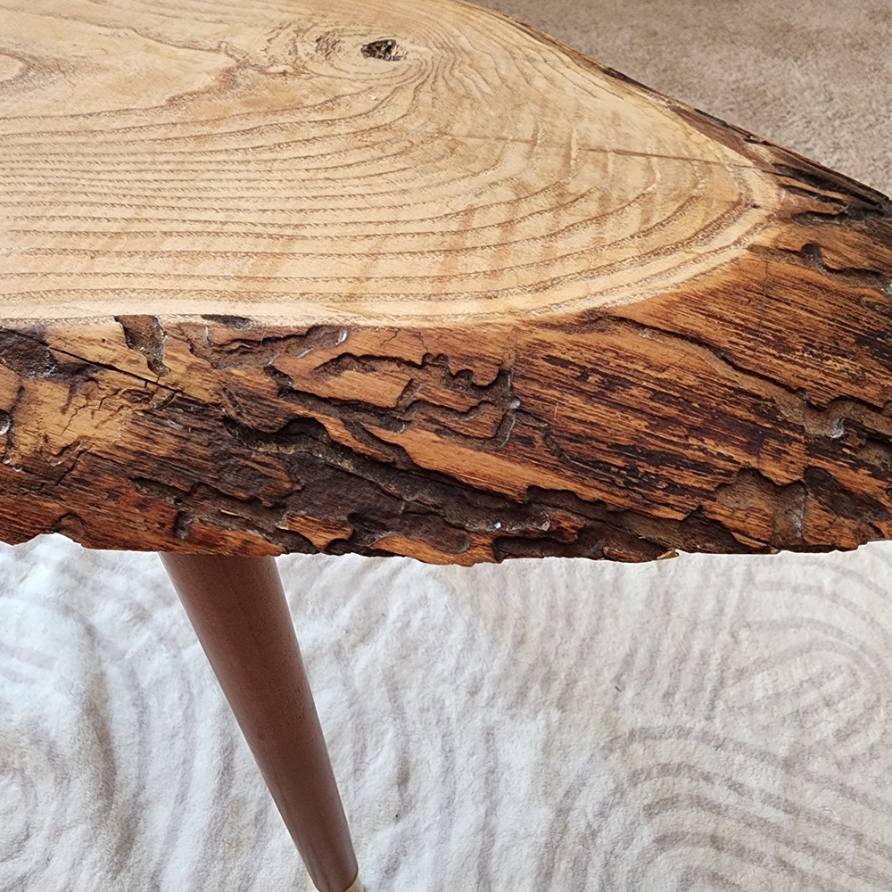 Rustic Wood Slab Table with Natural Edge
